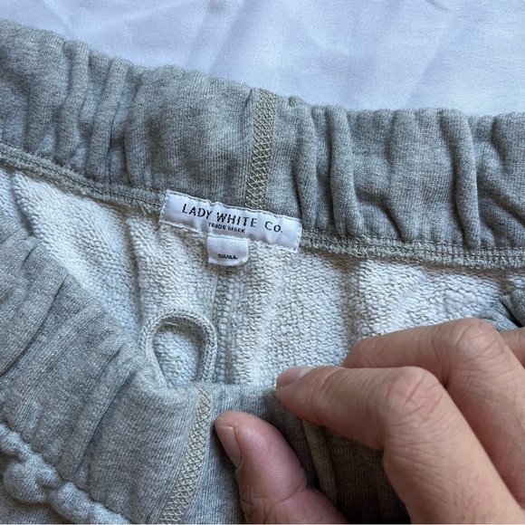 Lady White Co Gray French Terry Men's S Casual Sweat Shorts - Picture 4 of 6